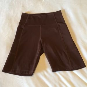 SOLD Girlfriend Collective Compressive Pocket Bike Short Earth Small